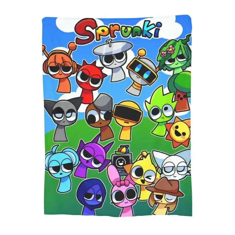 Sprunki Blanket Super Soft Cozy Throw Blankets for Couch 50x60 Inch Multiple Sizes Bedspread Custom blankets