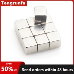 Super Strong Magnet 2x2x2 3x3x3 4x4x4 5x5x5 10x10x10 mm N35 Strong Square NdFeB Rare Earth Magnet Neodymium Magnets For Motor