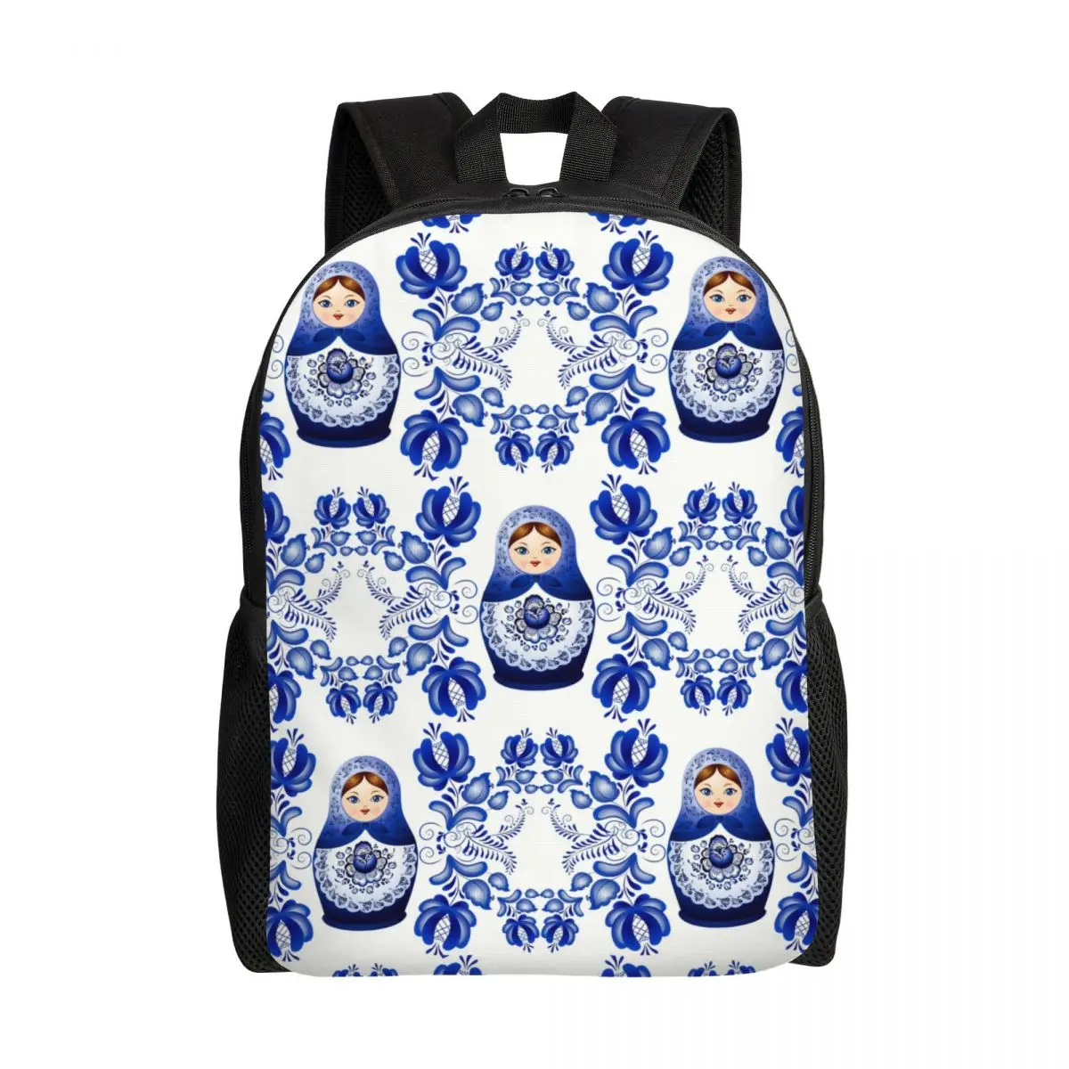 Matryoshka Doll Russia Backpacks for Women Men School College Student Bookbag Fits 15 Inch Laptop Russian Folk Art Bags