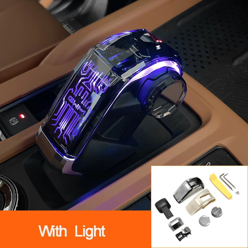 new Haval H9 2024 2025 Modified，Light Crystal Gear Head Gear Handle Decorative Central Control Interior Gear Rod Accessories