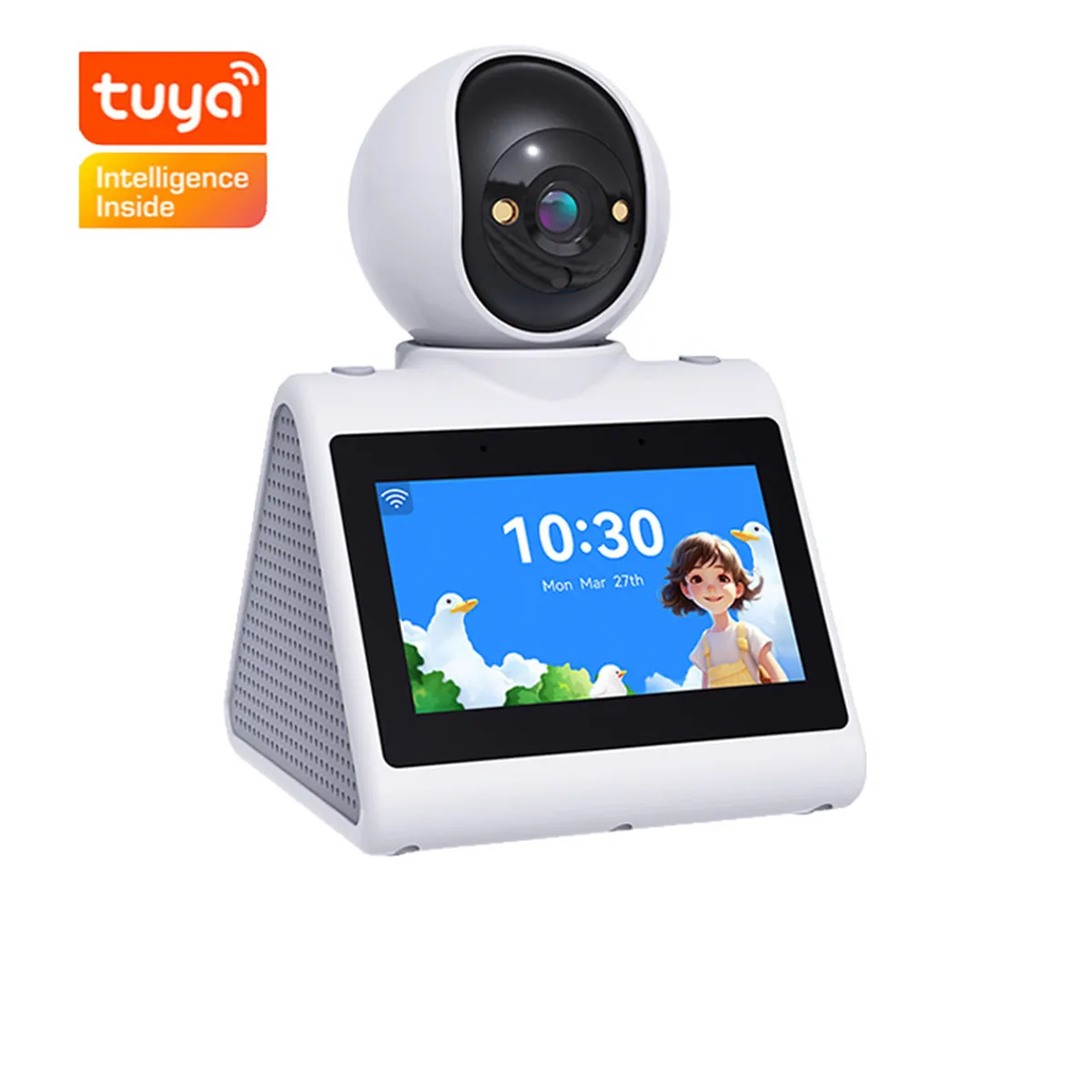 2MP 1080P Tuya  APP 4.3Inch IPS Screen Video Phone PTZ IP Dome Camera AI Humanoid Detection Home Security Baby Monitor