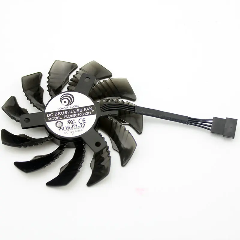 PLD08010S12HH New Original for Gigabyte GTX1050 1060 1070 1080 N950 N960 N970 Graphics Video Card Cooling Fan DC12V 0.35A