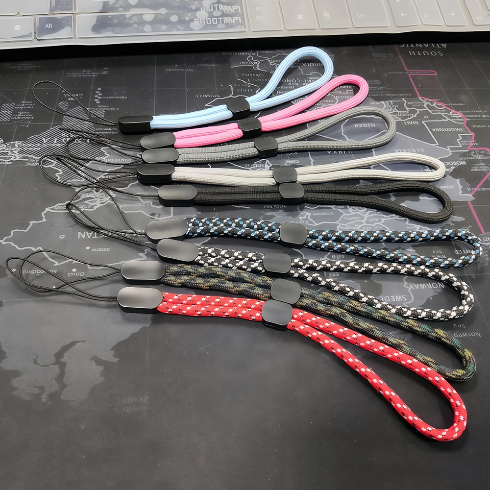 5 Stück 12-45cm Handyhüllenband USB-Schlüsselband Kurzes Lanyard Verstellbare Handschlaufen Anti-Verlust-Handgelenksband für Schlüsselanhänger, Handy, Kamera – Detail 5