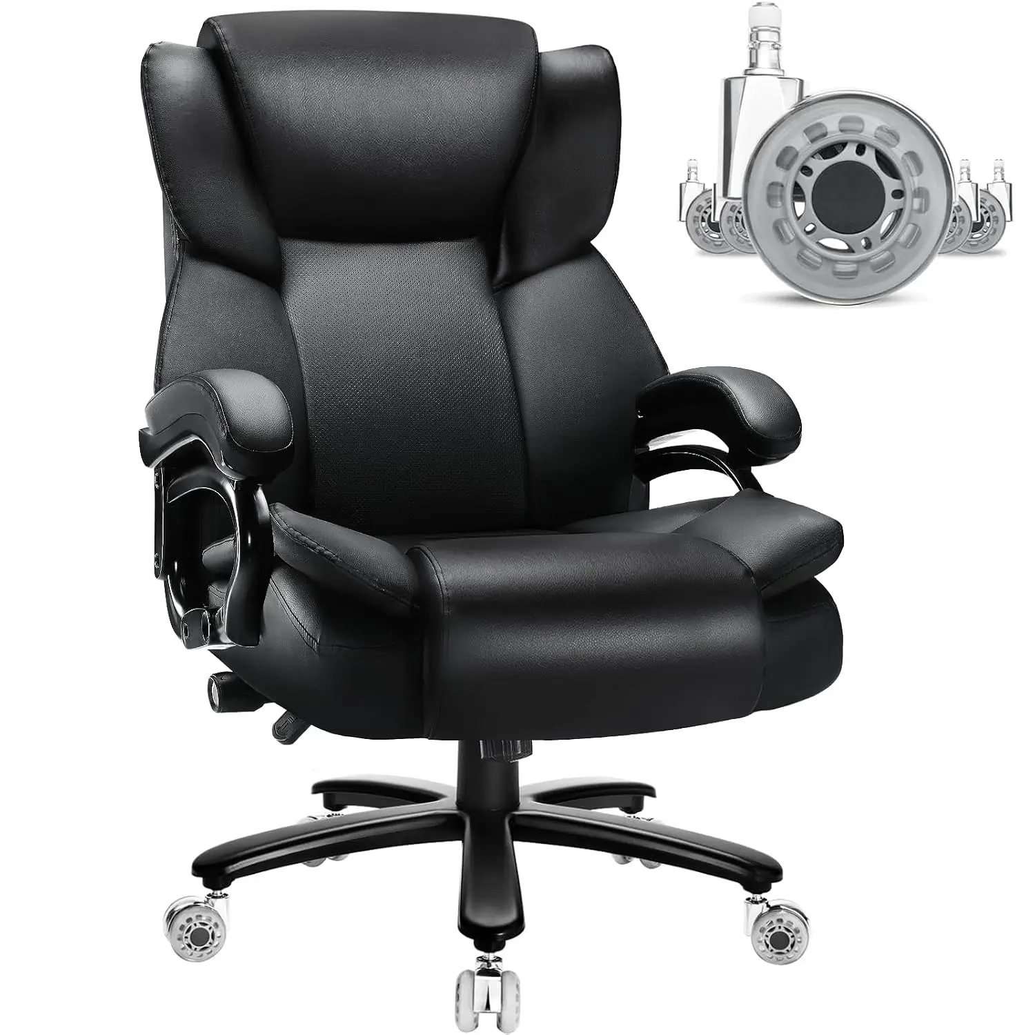 Heavy Duty Office Chair for Big & Tall People, Ergonomic Wide Seat, High Weight Capacity, Home & Office Use, Customized