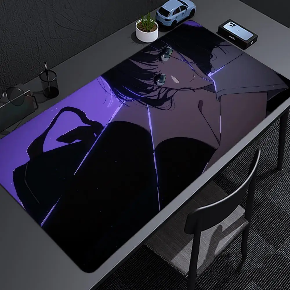 Hot Anime Oshi No Ko Mousepad Large Gaming Mouse Pad LockEdge Thickened Computer Keyboard Table Desk Mat