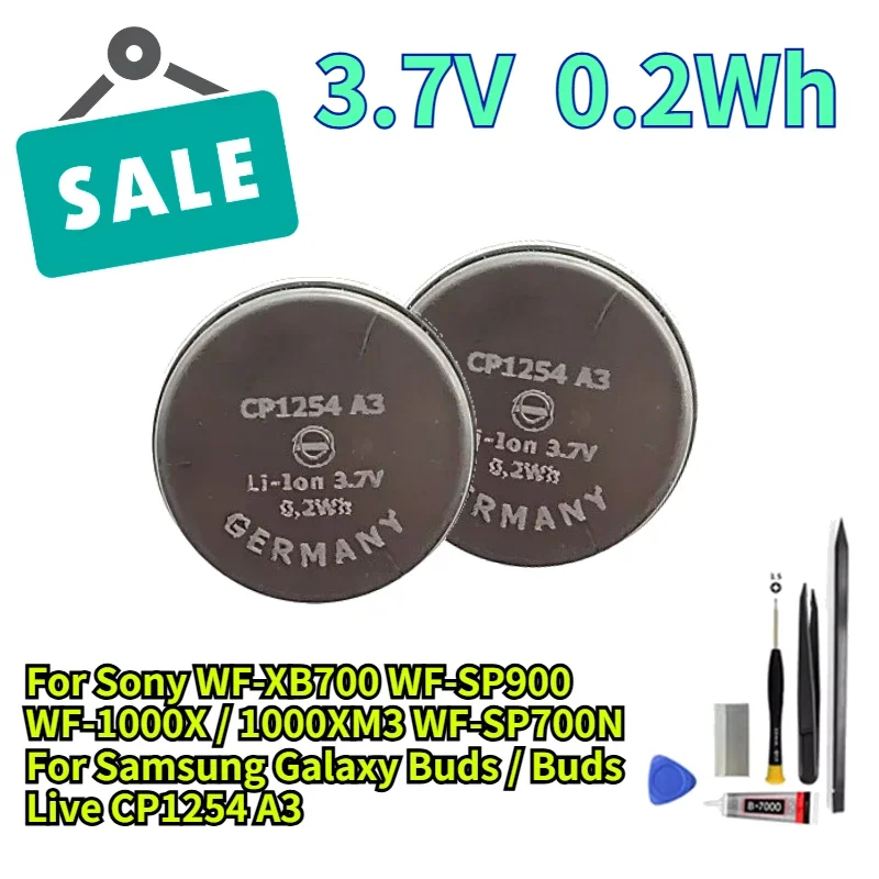 Replacement Battery For Sony WF-XB700 WF-SP900 WF-1000X / 1000XM3 WF-SP700N For Samsung Galaxy Buds / Buds Live CP1254 A3
