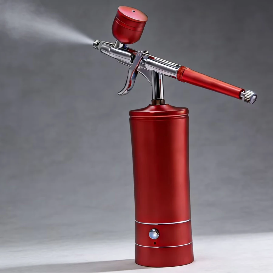 Portable Rechargeable Wireless Airbrush With Compressor Single Action Spray Gun For Face Beauty Nail Art Tattoo Craft Cake Paint