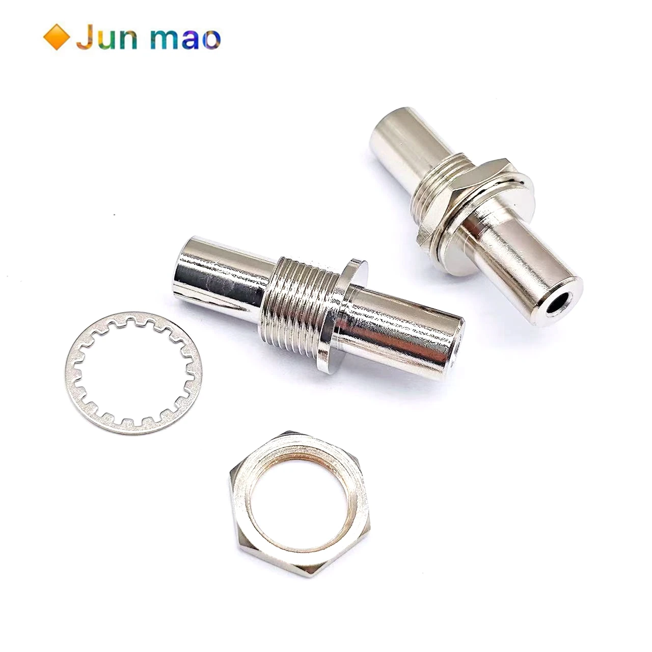 1pcs Pure Copper Nickel Plated 3.5mm Female to Female Headphone Audio Adapter 3.5mm Computer Audio Straight Through