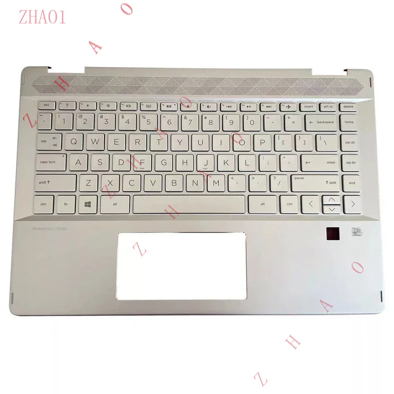 Z  New For HP Pavilion X360 14 -DH 1 Palmrest w/Backlit Keyboard Silver L53785-001