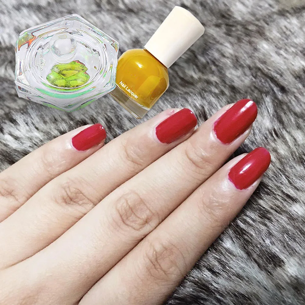 Copo de cristal para arte em unhas, 4 unidades, design elegante, durável, recarregável, recipiente de vidro, acrílico, pó líquido, ferramenta de mistura, presente feminino