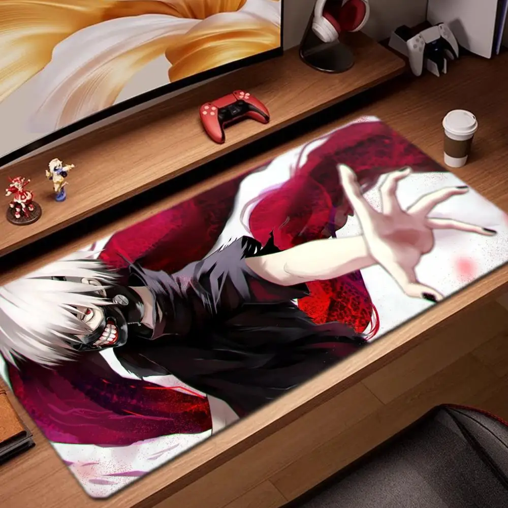 

anime tokyo ghoul Mouse Pad Game Accessories keyboard pad XXL large locking edge 900X400 mm table mat Gaming mousepad