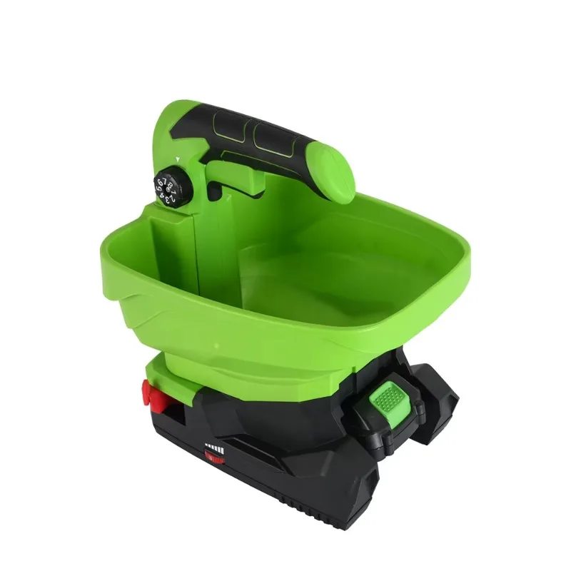 20V Lithium Battery Handheld Seed Spreader 6-Gear Speed Control Fertiliz Spreader for Small Seeds Agricultural Tool