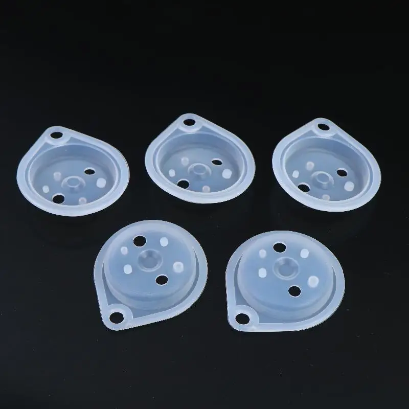5Pcs 50MM Pressure Oval Silica Gel Inclined Hole Diaphragm For Water Heater Gas Water Heater Water Pressure Diaphragm