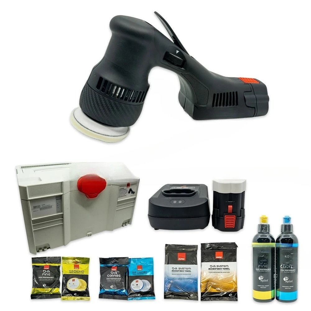 Italian big foot lithium battery polishing machine 3 inch detail glazing machine waxing machine BIGFOOT plug-in import