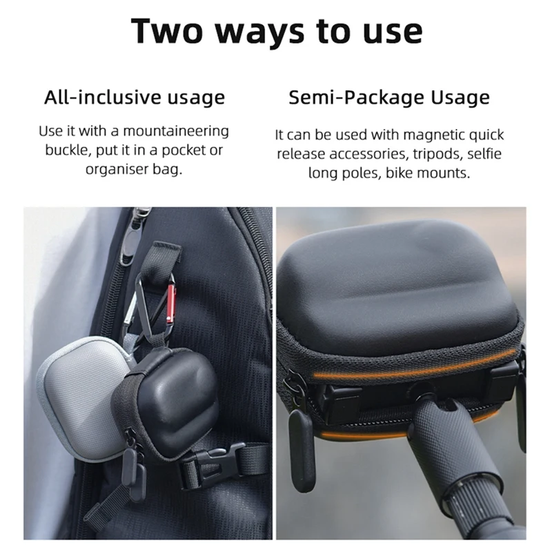 For Insta360 GO3 Mini Body Bag Portable Storage Bag Action Camera Protection Replacement Parts Gray