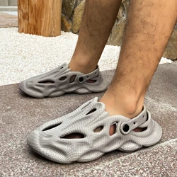 Zapatillas de moda para hombre, sandalias de plataforma antideslizantes, suaves, ligeras, de EVA, para el hogar y la playa, para verano