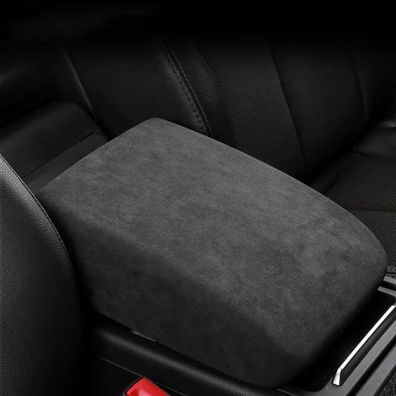 

For Audi Q5 2018-2020 2021 2022 2023 2024 Car Armrest Box Protective Cover Italian Suede Wrap Central Control ArmRest Case Shell