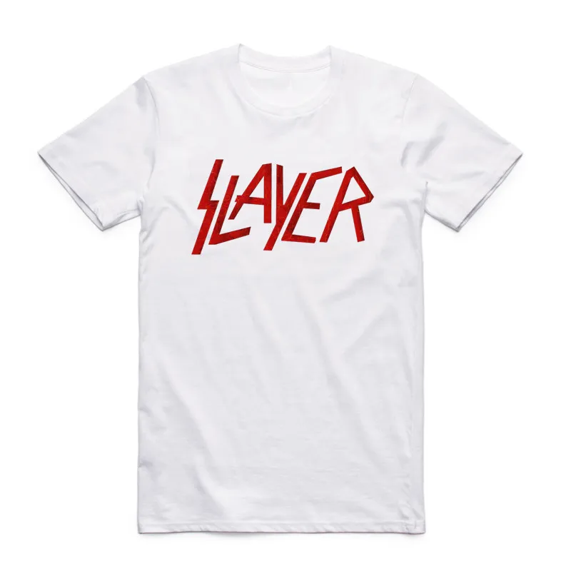 

Camiseta de manga corta con cuello redondo para hombre, camisa informal con estampado de Speed Metal Slayer, Rock N Roll, moda d