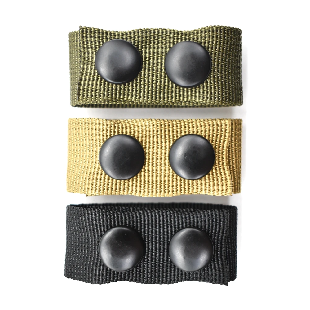 4PCS Tactical Duty Belt Keeper 6.2cm Nylon Pendant Snap Buckle Nylon Police Belt Fixing Security Belt Loop Holder Accessories