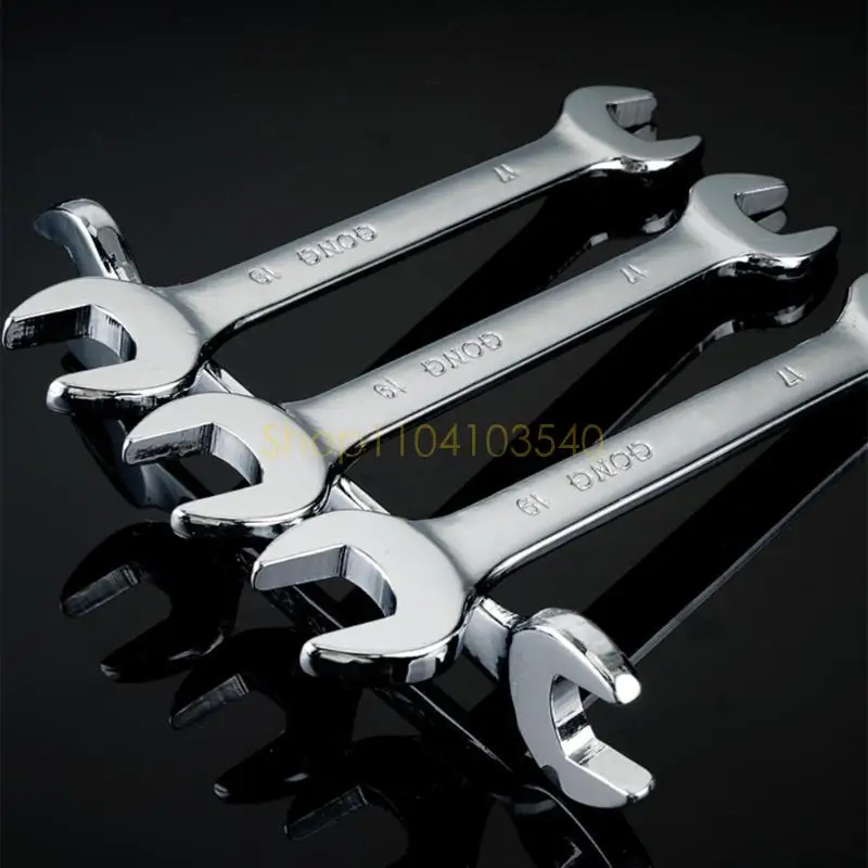 

02DC 8/10PCS Металлический гаечный ключ набор двойной головки конструкция с открытым концом