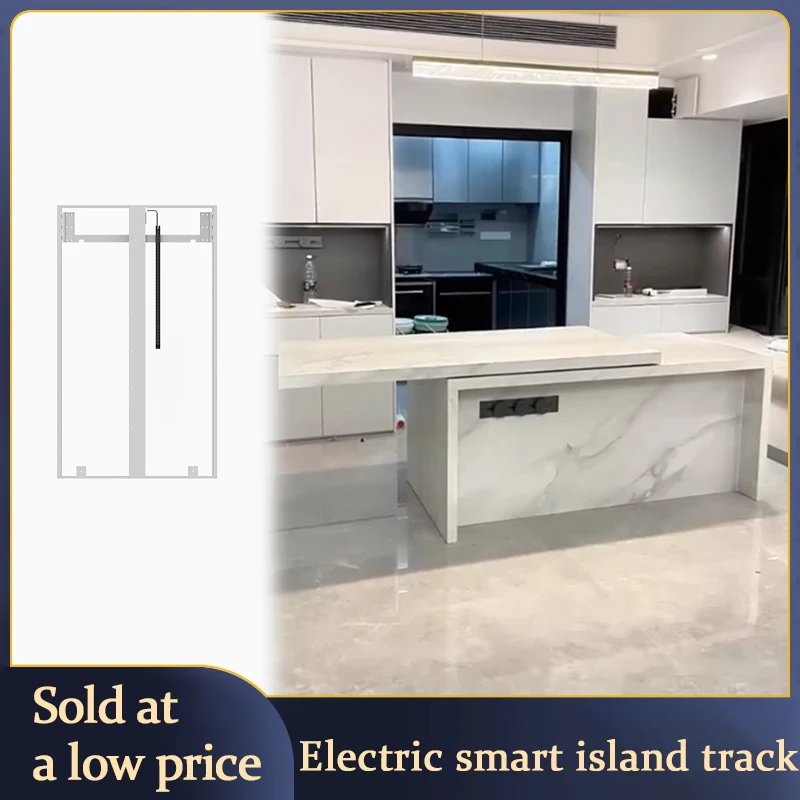 Electric Extendable Slide Automatic Extension System for Kitchen Island Bar Table Durable Metal Heavy Duty