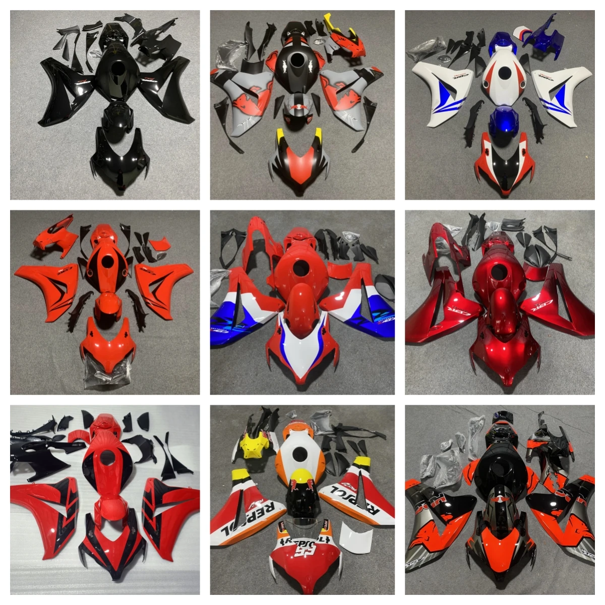 NUOVO kit carene intere per moto Abs adatto per CBR1000RR CBR 1000RR 2008 2009 2010 2011 Kit carene complete per carrozzeria set