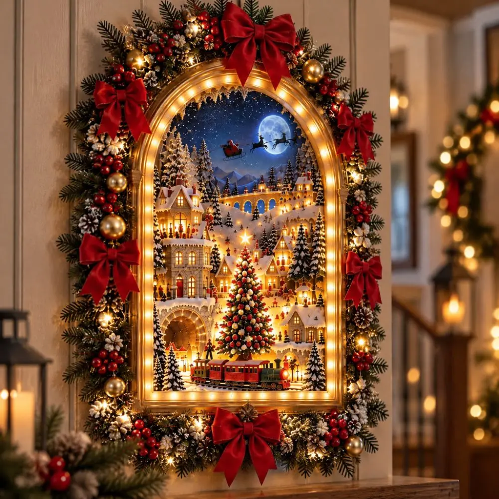 art-animated-christmas-portal-light-up-glowing-wall-decor-festive-wall-lamp-night-light-home