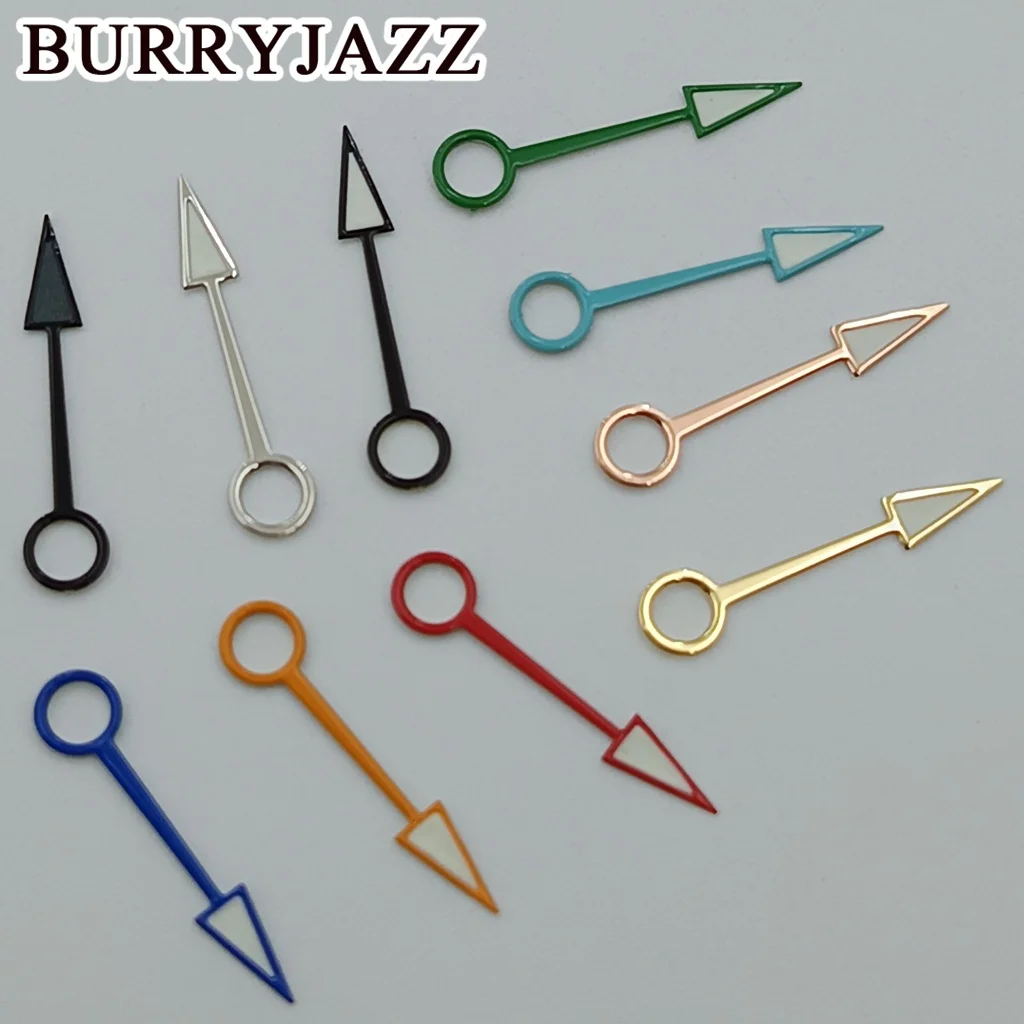 BURRYJAZZ NH34 GMT Watch Hands Silver Gold Rose Gold Black BlackGrey Orange Blue Deep Blue Red Green Watch Hands Green Luminous
