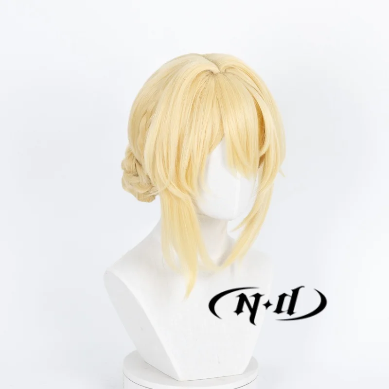 ND Violet Evergarden Cosplay Wigs Anime Cos Cosplay Hair Wigs for Comic Con Coser Costume Theme Party Heat Resistant Synthetic