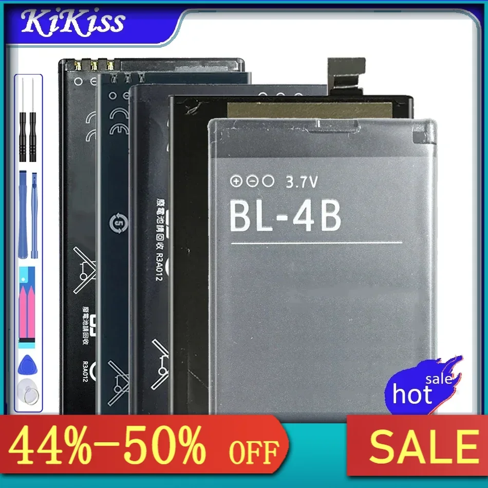 

BL-5B BL-5C BL-6Q BL-4B BL-4CT BL-4D BL-4J BL-4U BL-4S BP-3L BP-4L BN-01 BN-02 BV-5S Аккумулятор для Nokia 6700/7900 Classic 6700c