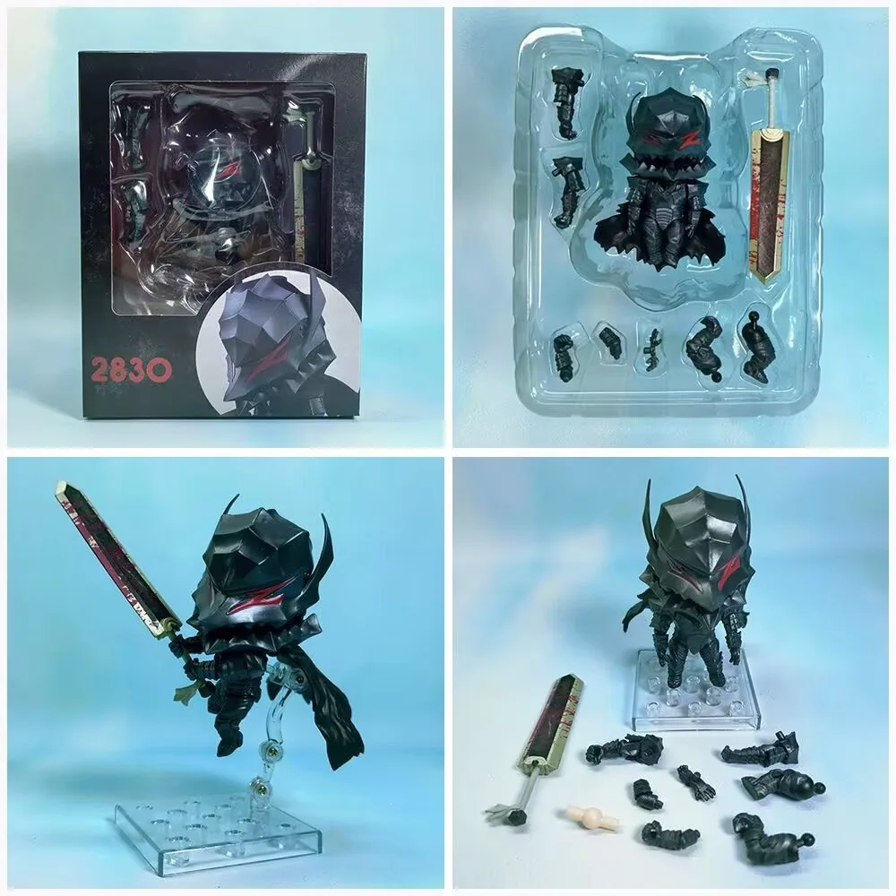 Versión Q de Dibujos Animados # Figuras de Acción 2830 Guts, Anime Berserk, Modelo Articulado, Set de Muñecos Coleccionables, Juguete de Regalo, Versión Regular
