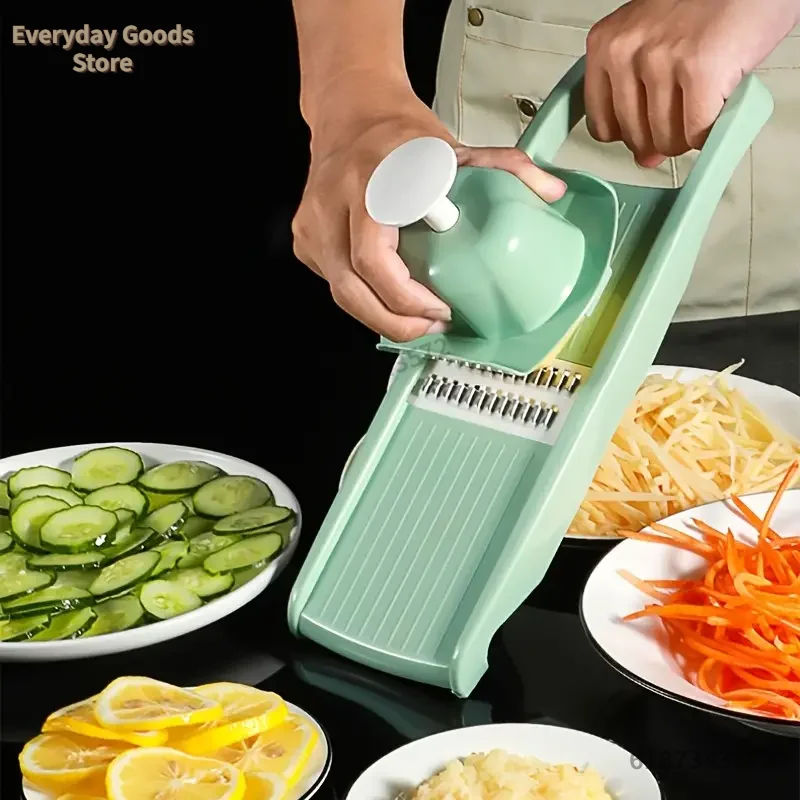Trancheur de pommes de terre, coupe de légumes domestique, broyeur multifonctionnel de fruits, trancheur de Julienne, râpe avec poignée, Gadgets de cuisine