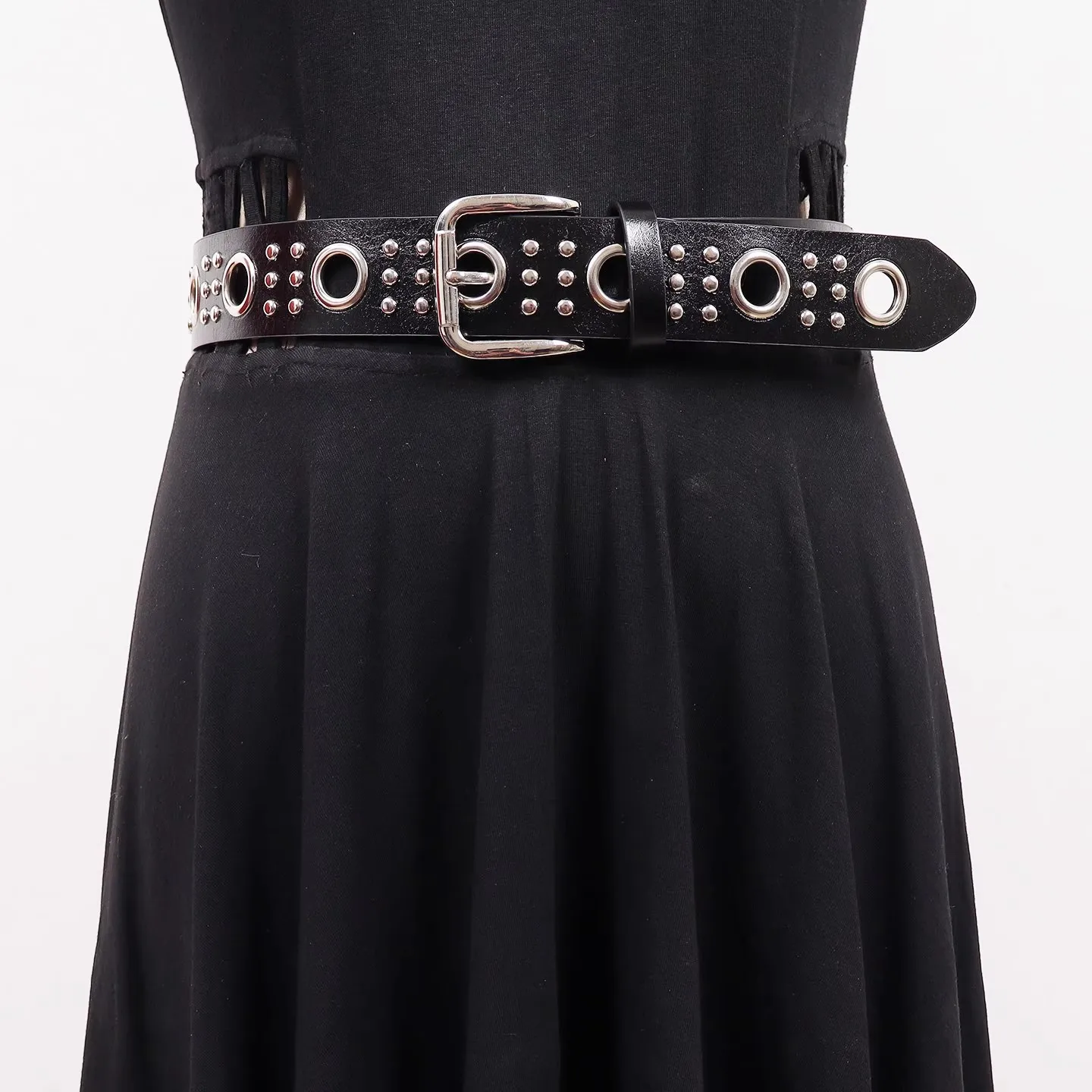 

Женские винтажные пояса из искусственной кожи с заклепками, женское платье, корсеты, поясные ремни, украшения, широкий пояс R3184