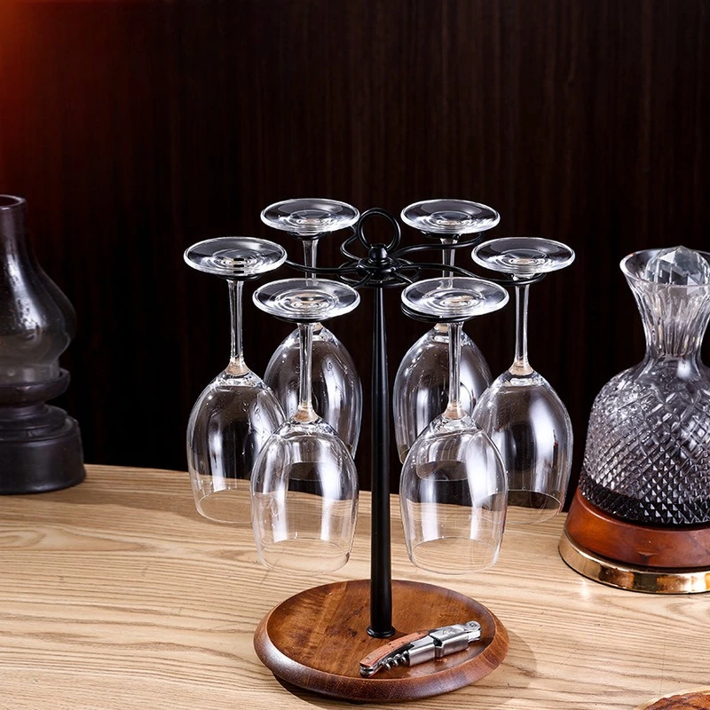 rotating European wine glass holder, household goblet holder