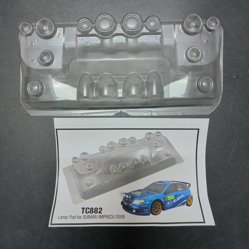 Lamp pod, Lights buckles for Rc rally car 1/10 scale SUBARUU IMPREZA 2007/2008 rc drift Body shell tamiya tt02 chassis 257mm