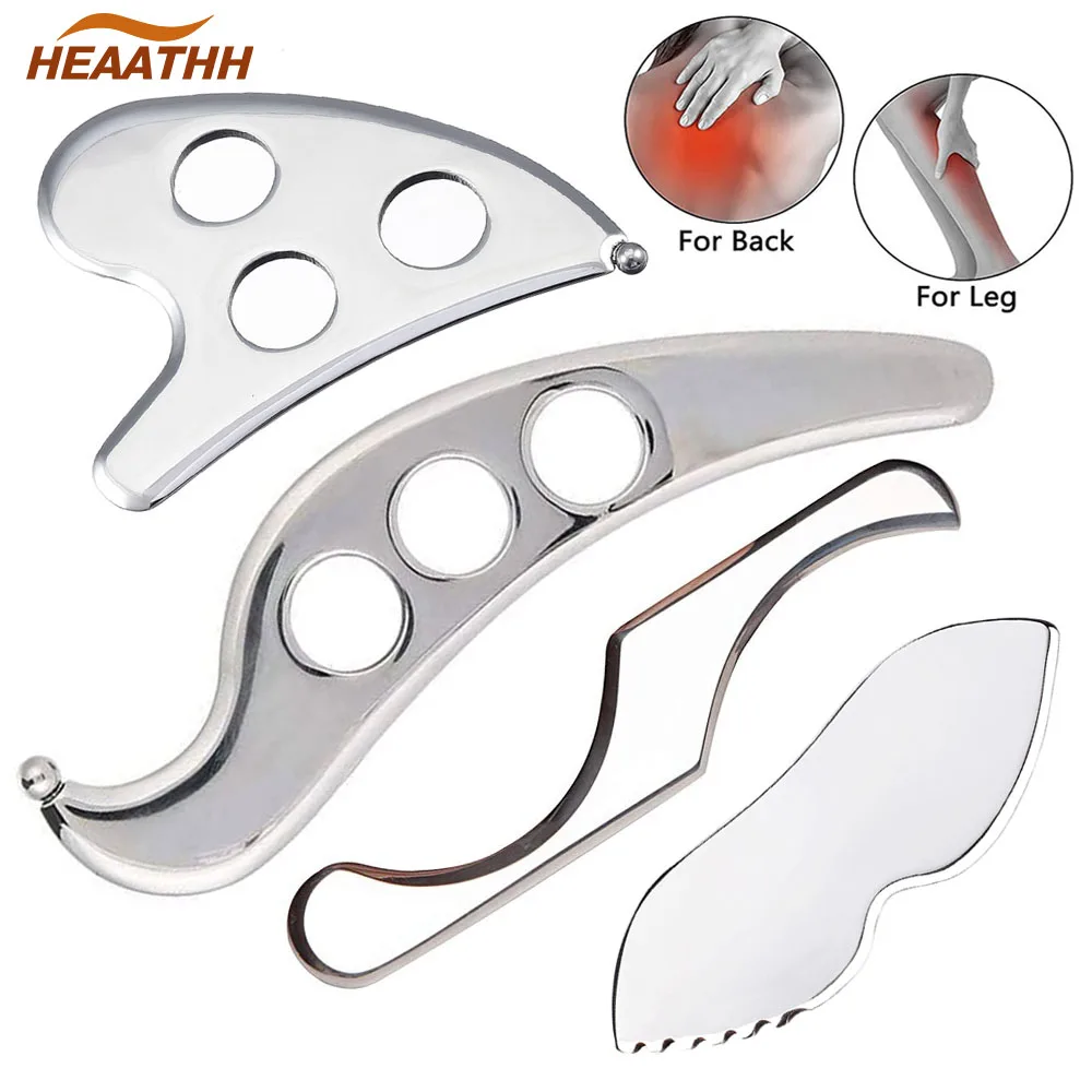 

Stainless Steel Gua Sha Scraping Massage Tool Lymphatic Drainage Massager Anti-cellulite Body Shaping Relieve Muscle Soreness