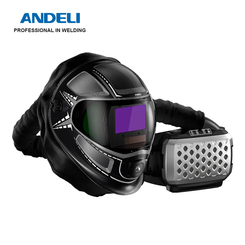 ANDELI Auto Darkening Welding Helmet With Powered Air Purifying