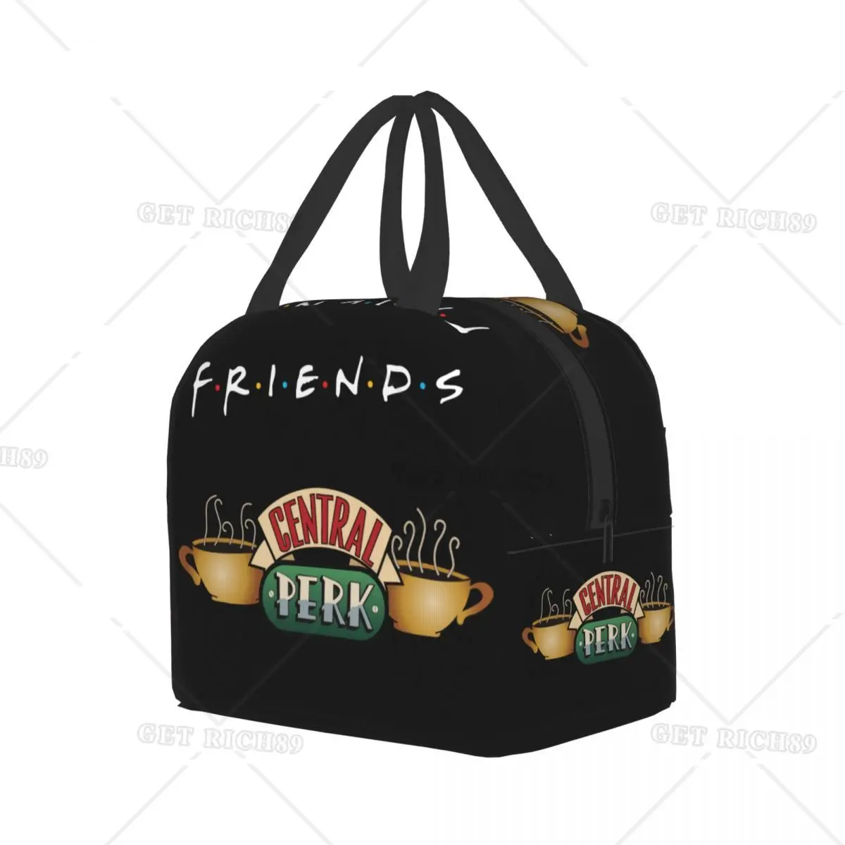 Central Perk Friends Lunch Bag for Women Kids Leakproof Thermal Cooler Insulated Lunch Box Office Work School Picnic Bags