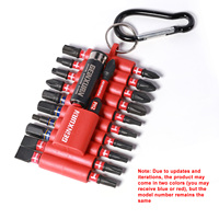 Geinxurn 22 Pcs Impact Screwdriver Bits Set with Organizer Sleeve, Magnetic  S2 Steel Multi Driver Bits and 1Pc Bit Holder