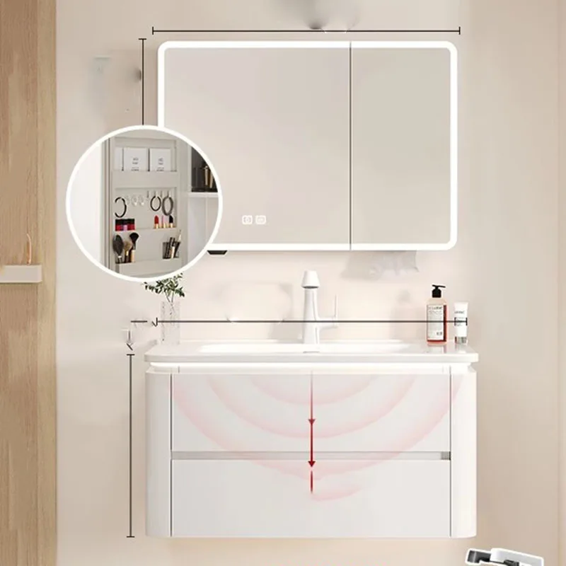 

Storage Shelves Bathroom Cabinet Organizer White Drawers Paper Modern Luxury Cupboard Display Archivadores Trendy Furniture