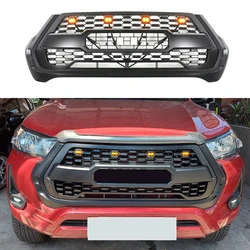 Modified New Racing Grills For Hilux Grill For Hilux Revo 2021 High Quality Front Bumper Mesh Racing Grille Cover Front Grill