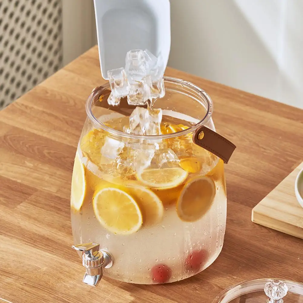Drink Bucket Transparent Beverage Bucket with Lid -free Drink Holder for Team Building Events Lightweight Family Barbecue Cooler