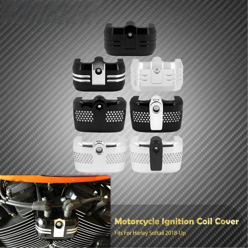 Motorcycle Ignition Coil Cover For Harley Softail 2018-2025 Street Fat Bob Breakout Slim Sport Glide Low Rider Fat Boy FLFB FLDE