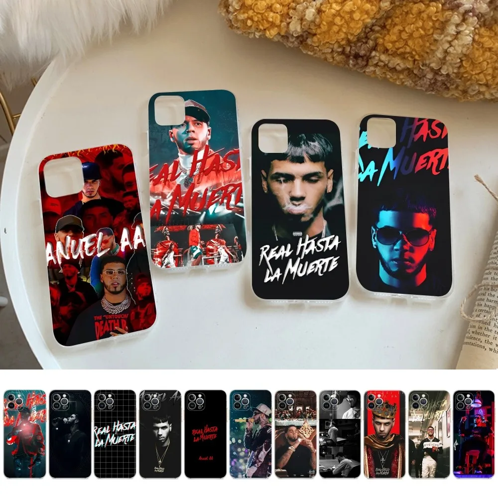 Rapper Anuel AA Real Hasta La Muerte Cassa Del Telefono Per iPhone 14 13 12 Mini 11 Pro XS Max X XR SE 6 7 8 Plus Copertura In Silicone Morbido