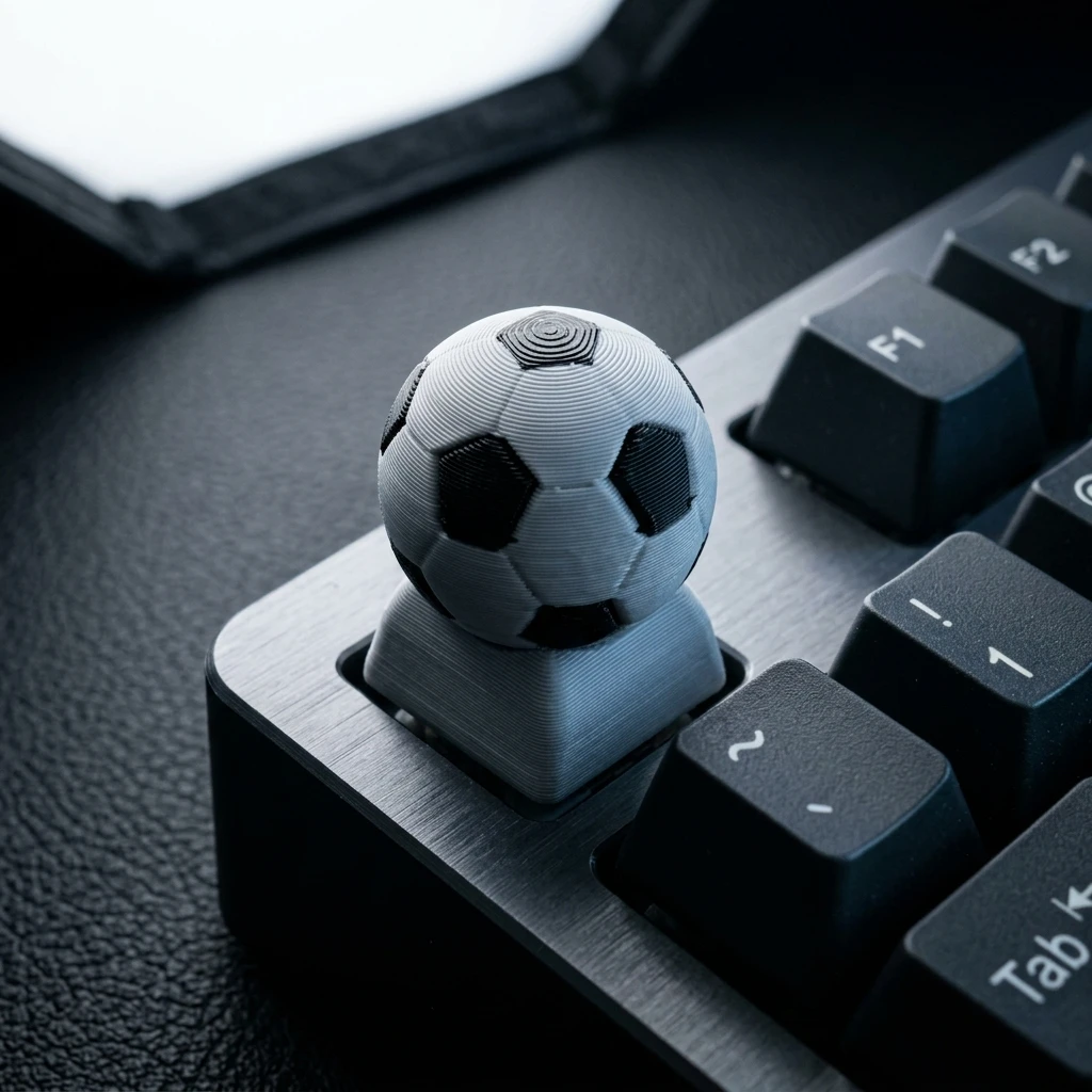 Soccer-ball Design Custom Keycaps Cross Axis PC Gaming Keyboard Peripherals Collection Gift