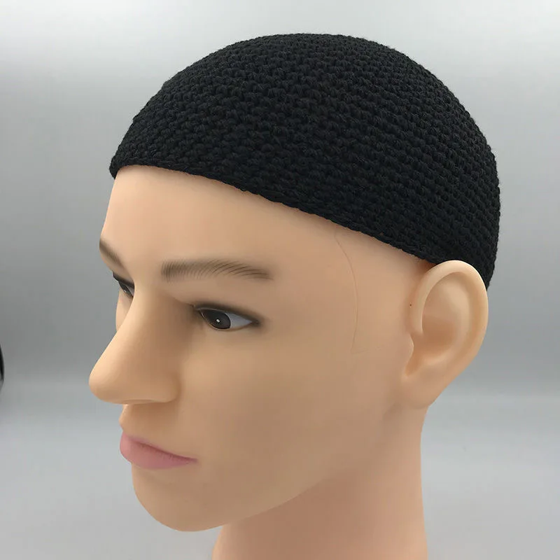 Muslim Caps For Men Clothing Freeshipping Tax Products Turkey Prayer Hat Cotton Knitted Mesh Kufi Kippa Islamic Autumn 03317