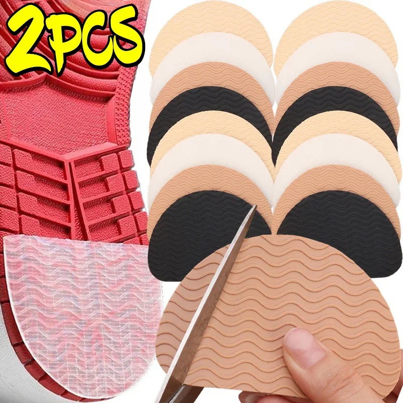 Black Clear Non-slip Shoe Sole Protector High Heel Sandal Wear-resistant Outsole Pad Rubber Frosted Mat Shoes Bottom Stickers