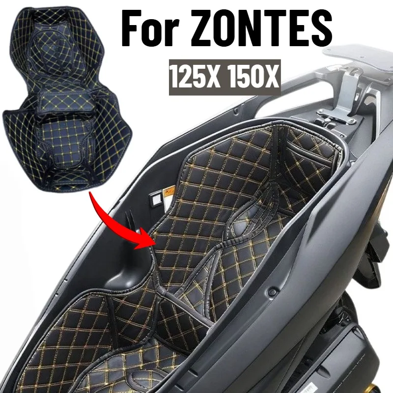 For ZONTES 150X 125X 150 125 X 2026 MotorcycleSeat Storage Trunk Case Liner Seat Bucket Pad Protector Luggage Box Lining Pads