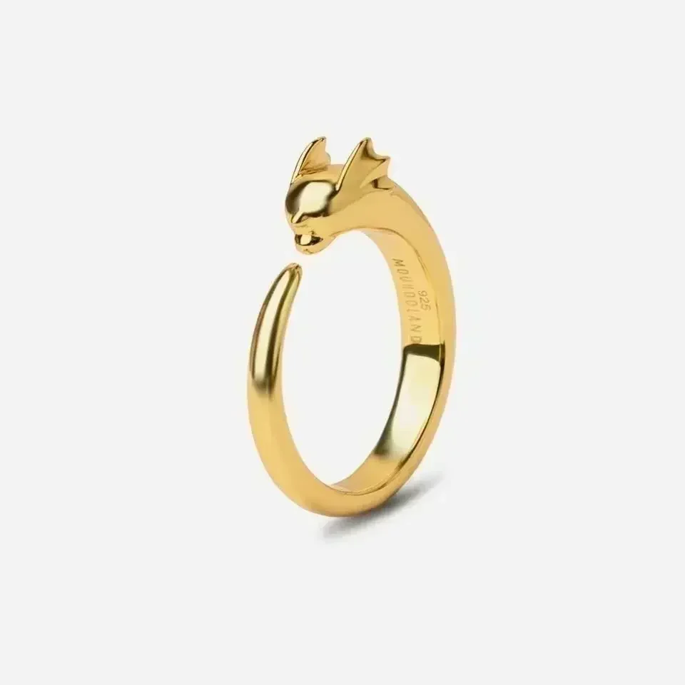 Pokemon Fashion Personality Trendy Adjustable Cartoon Ring Couples Teenagers Niche Simple Light Luxury Versatile Ring Gift