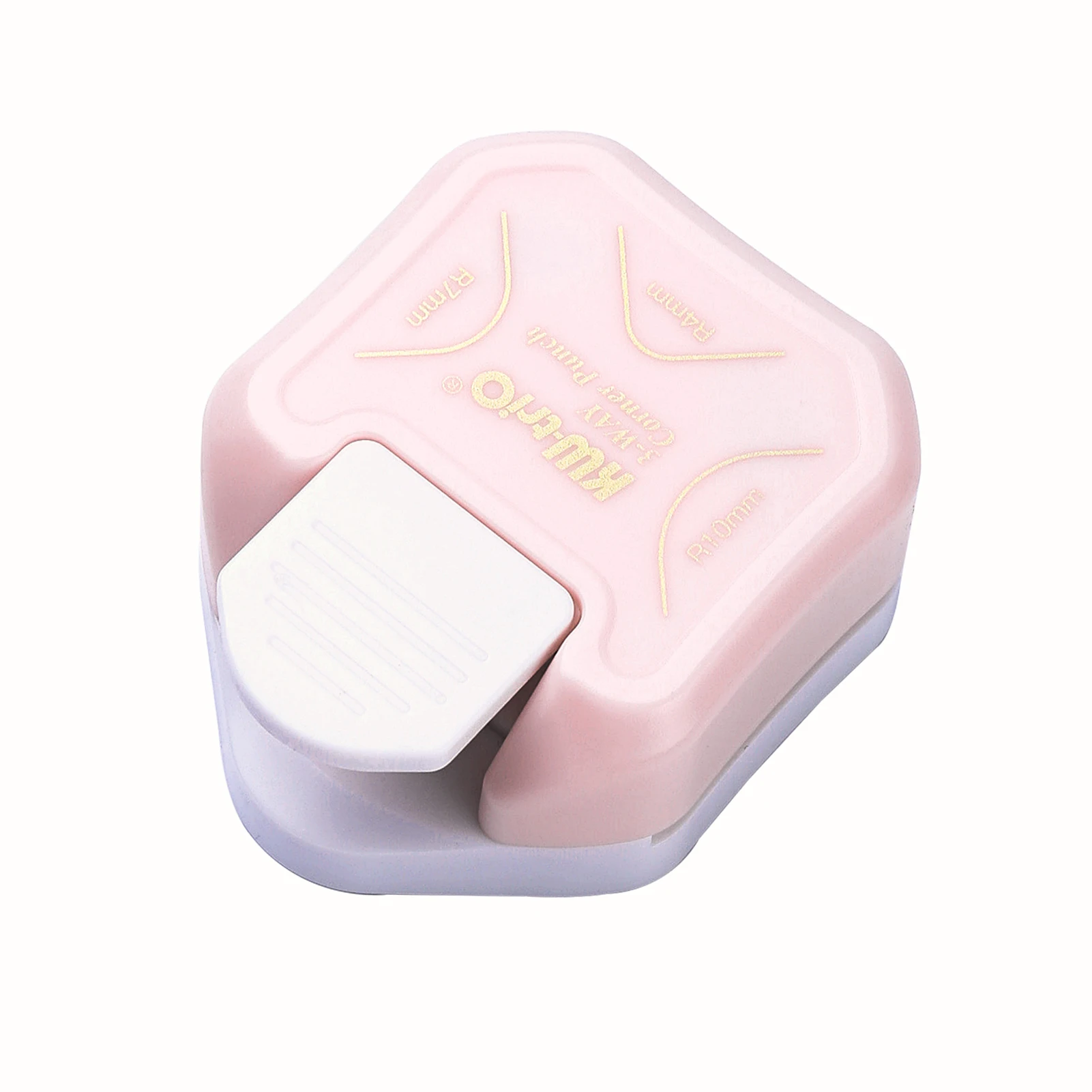 KW-trio 3-in-1 Eckenrunder, R4/R7/R10 mm, runder Eckenschneider für Karten, Fotopapier, Laminierbeutel